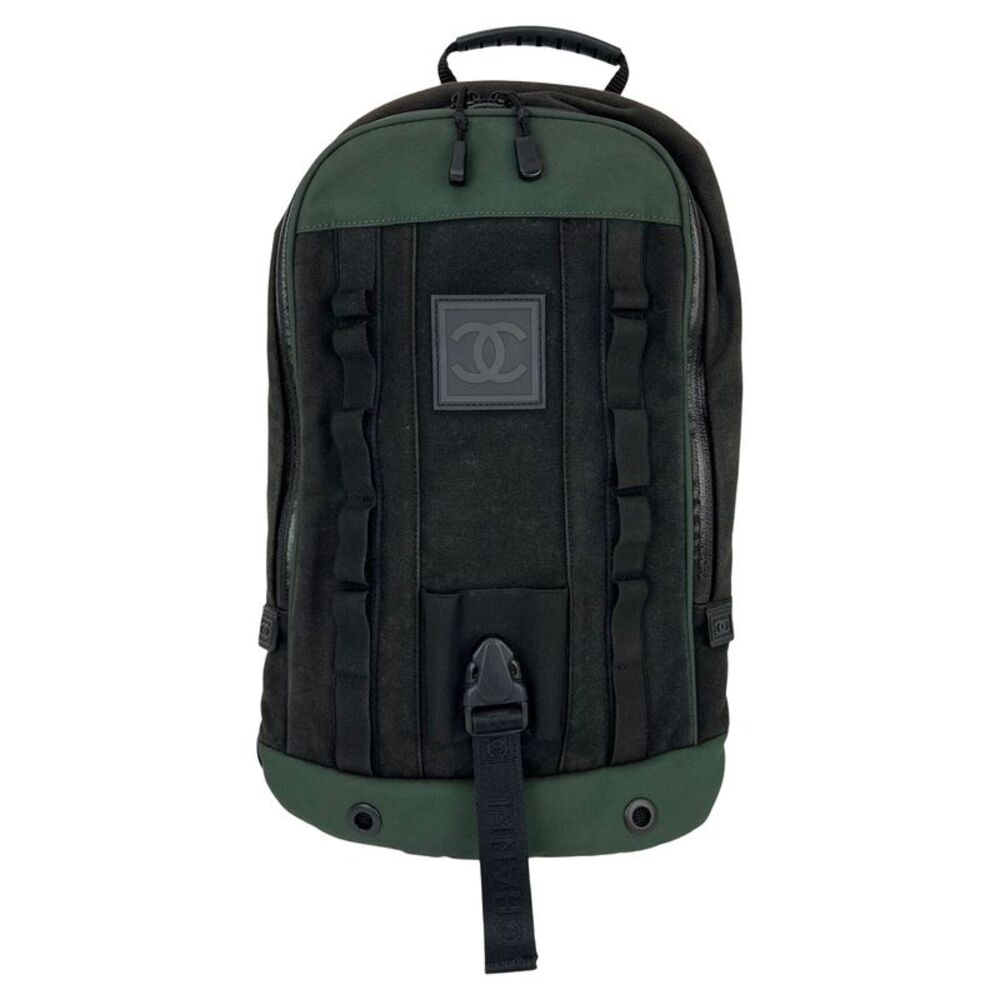 Chanel Nylon Black Sportsline Backpack Vintage